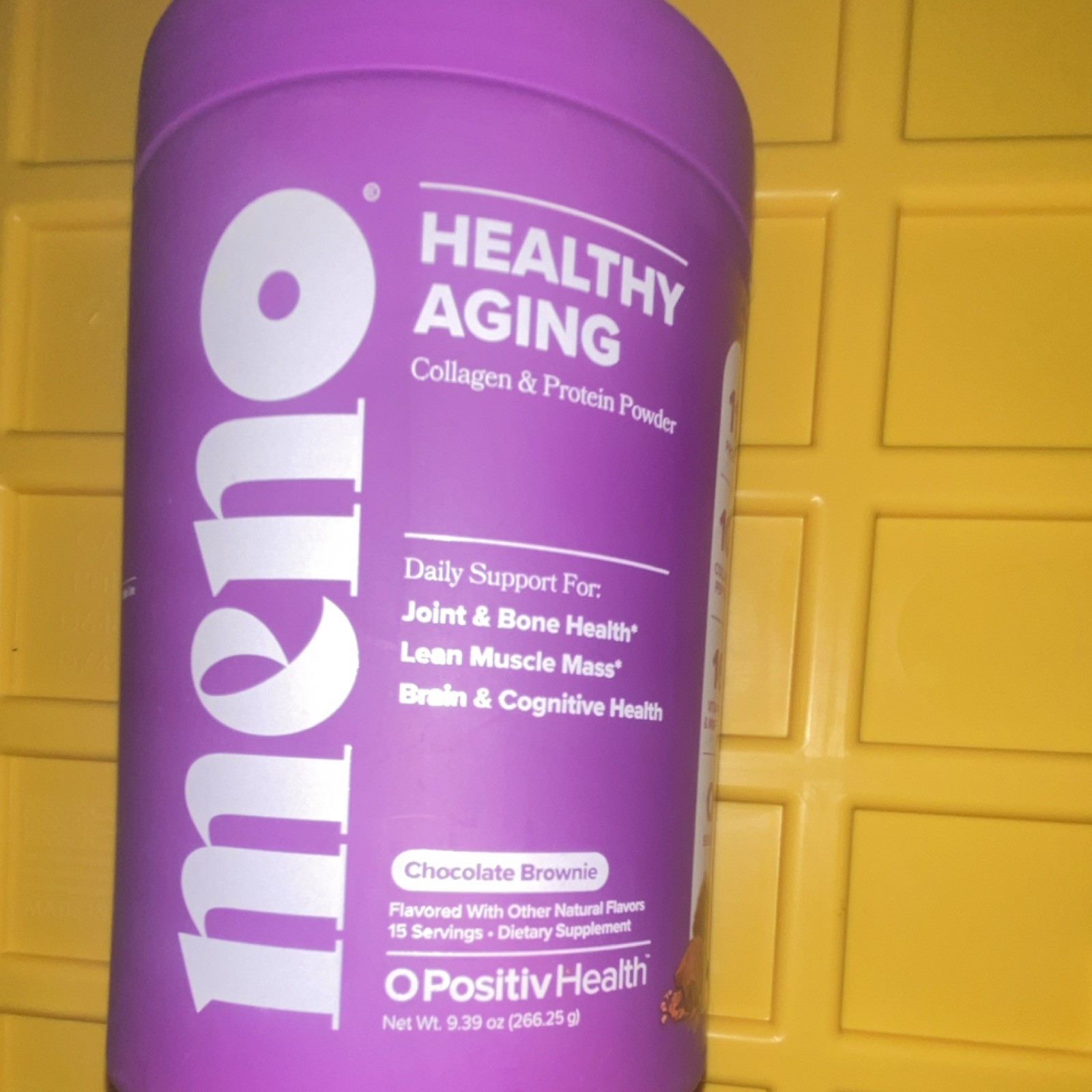 O Positiv Health Meno Collagen & Protein Powder Chocolate Brownie 15 Serv