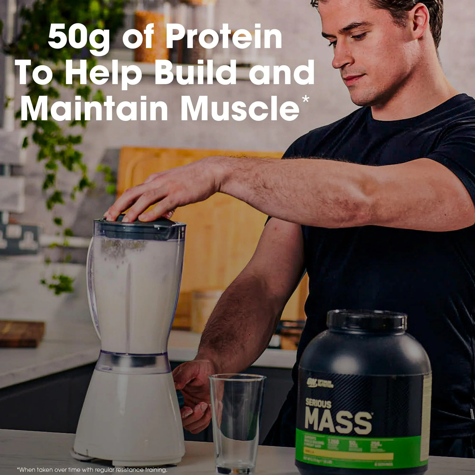 Optimum Nutrition Serious Mass, Chocolate, Weight Gainer Protein Powder