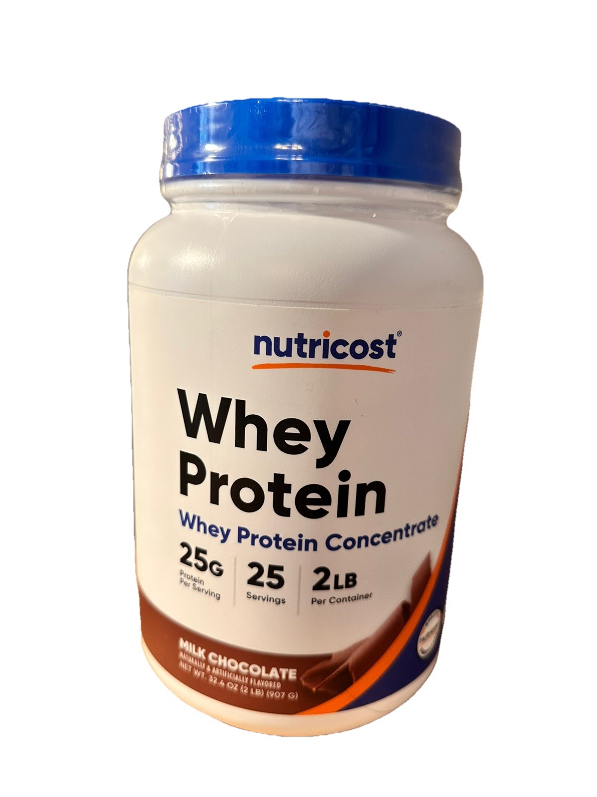 Whey Protein Concentrate (Chocolate) 2 LBS; Sealed, Exp 3/2028
