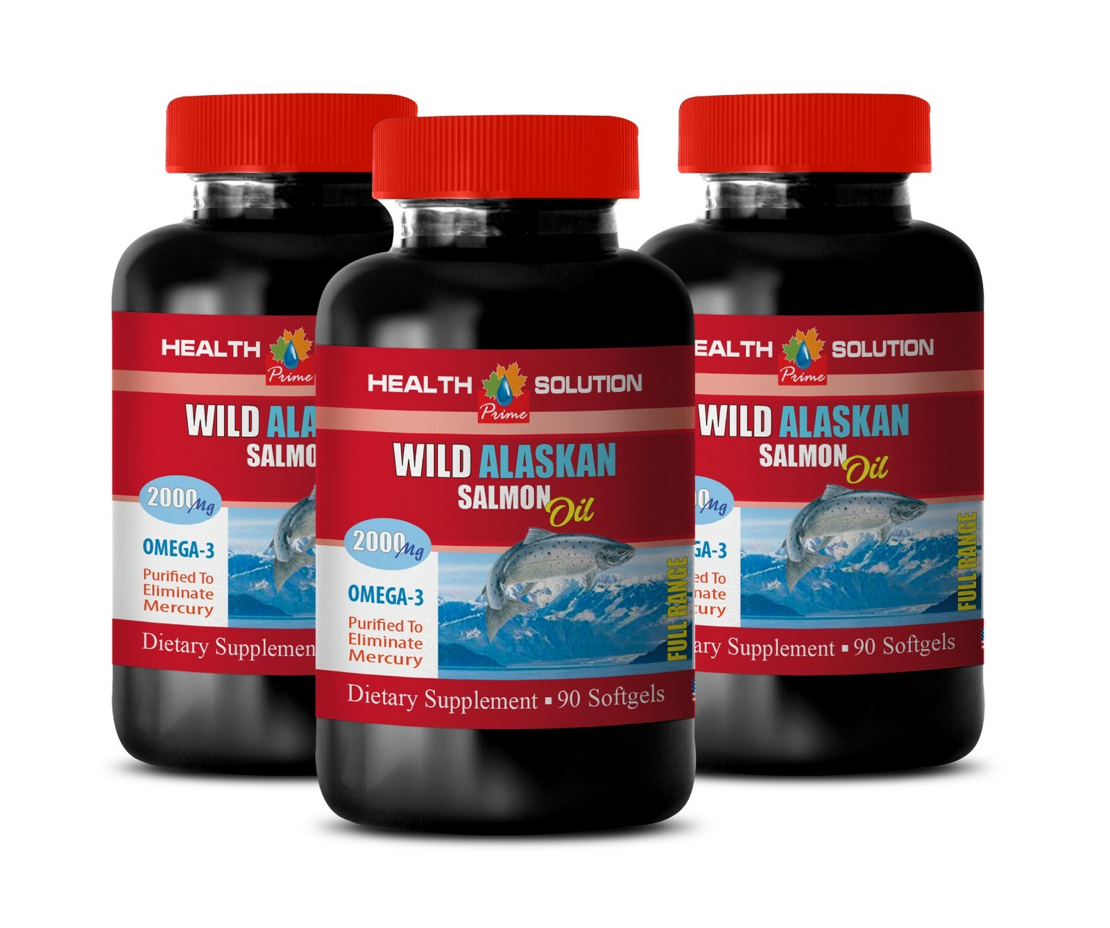 heart health essential omega – WILD ALASKAN SALMON – mood boost for men 3B