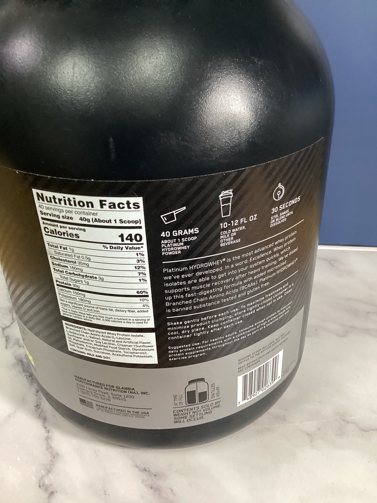 Platinum Hydro Whey®, Velocity Vanilla, 3.52 lb (1.6 kg)