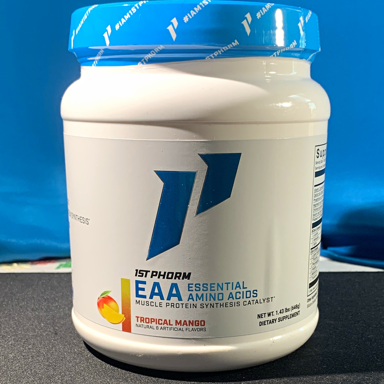 1st Phorm EAA Essential Amino Acids Powder Tropical Mango Gluten-Free 1.43lb