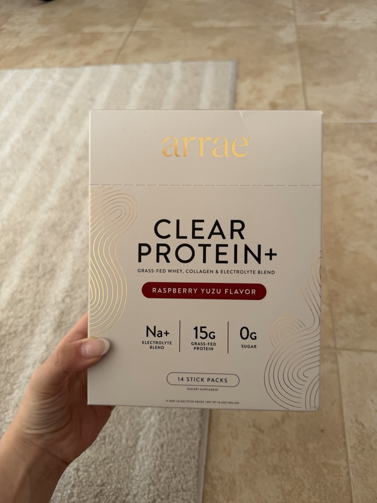 ￼ Arrae Clear Protein+ | 15g Grass Fed Whey, Collagen, & Electrolytes Protein
