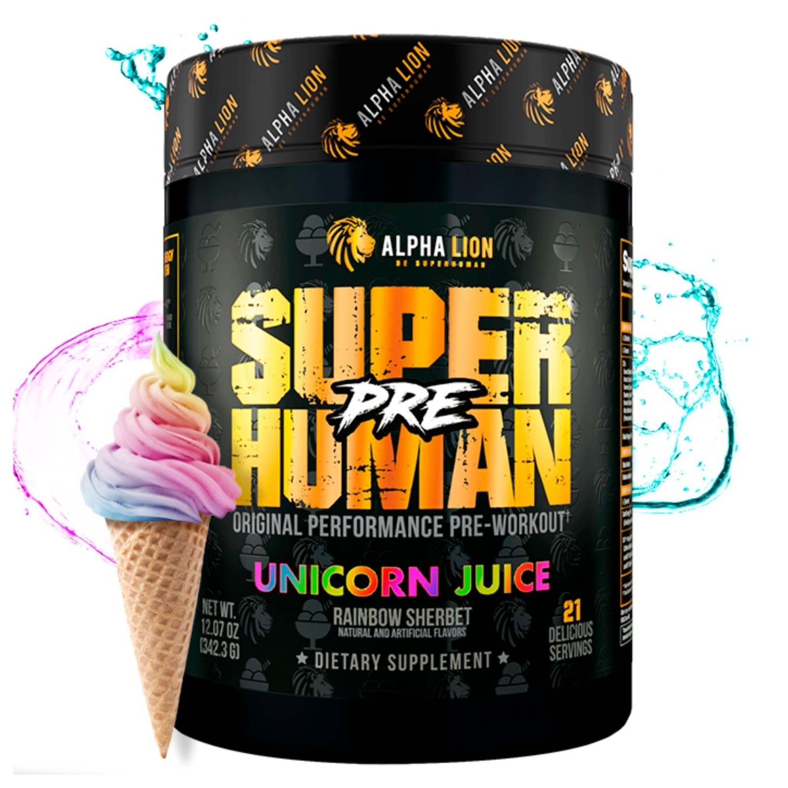 Superhuman Pre Workout Powder – Beta Alanine, L-Taurine, Caffeine, Nitric Oxide,