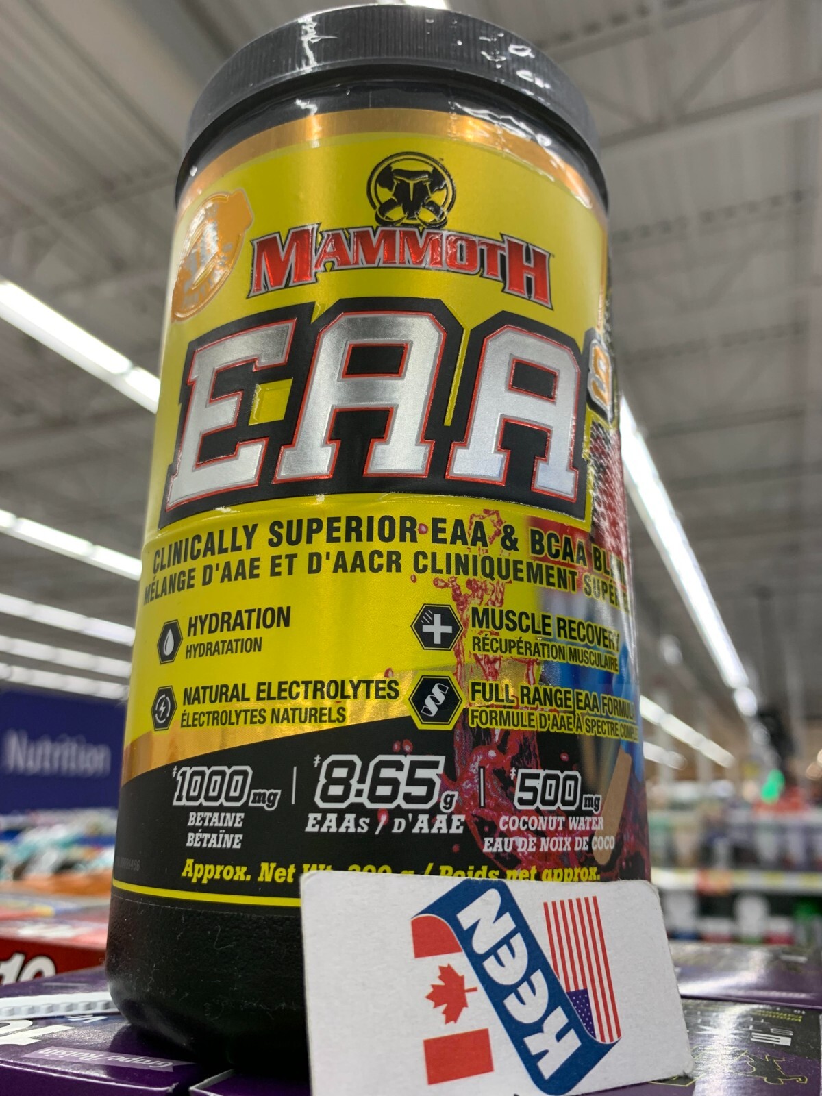 MAMMOTH EAA Muscle Recovery Supplement 390g 30 Serve, Exp:2025/10