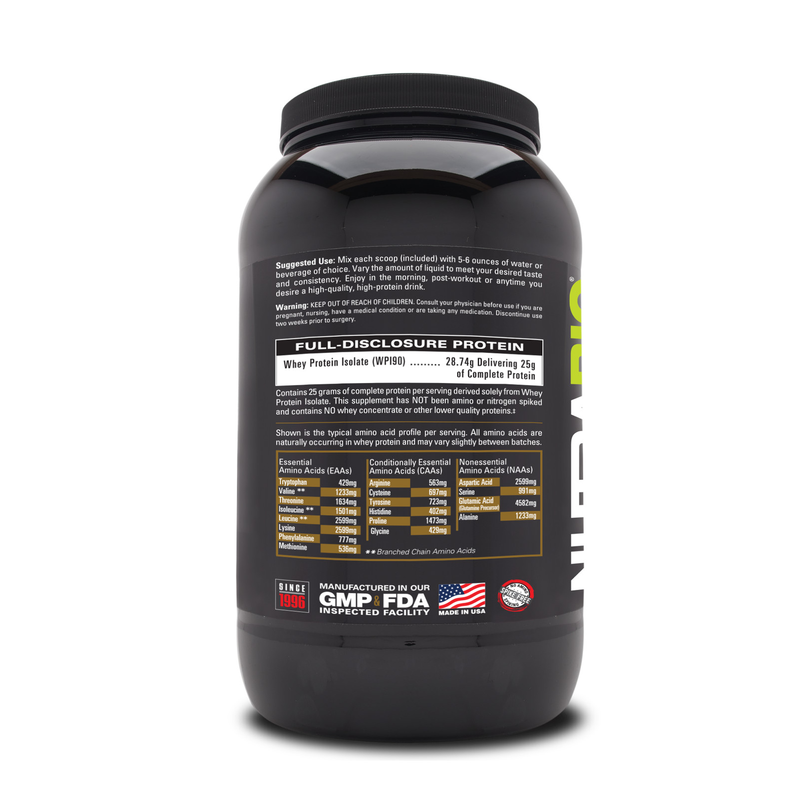 Whey Protein Isolate – Dutch Chocolate (74 Servings)