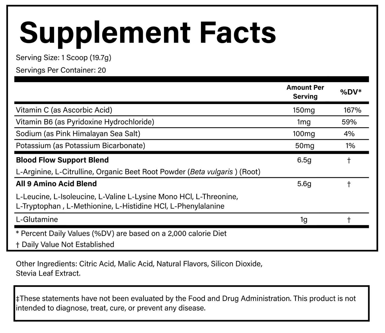 PURE Sport Amino+ All 9 essential Amino Acids (501g, 30 servings) Fruit Splash!
