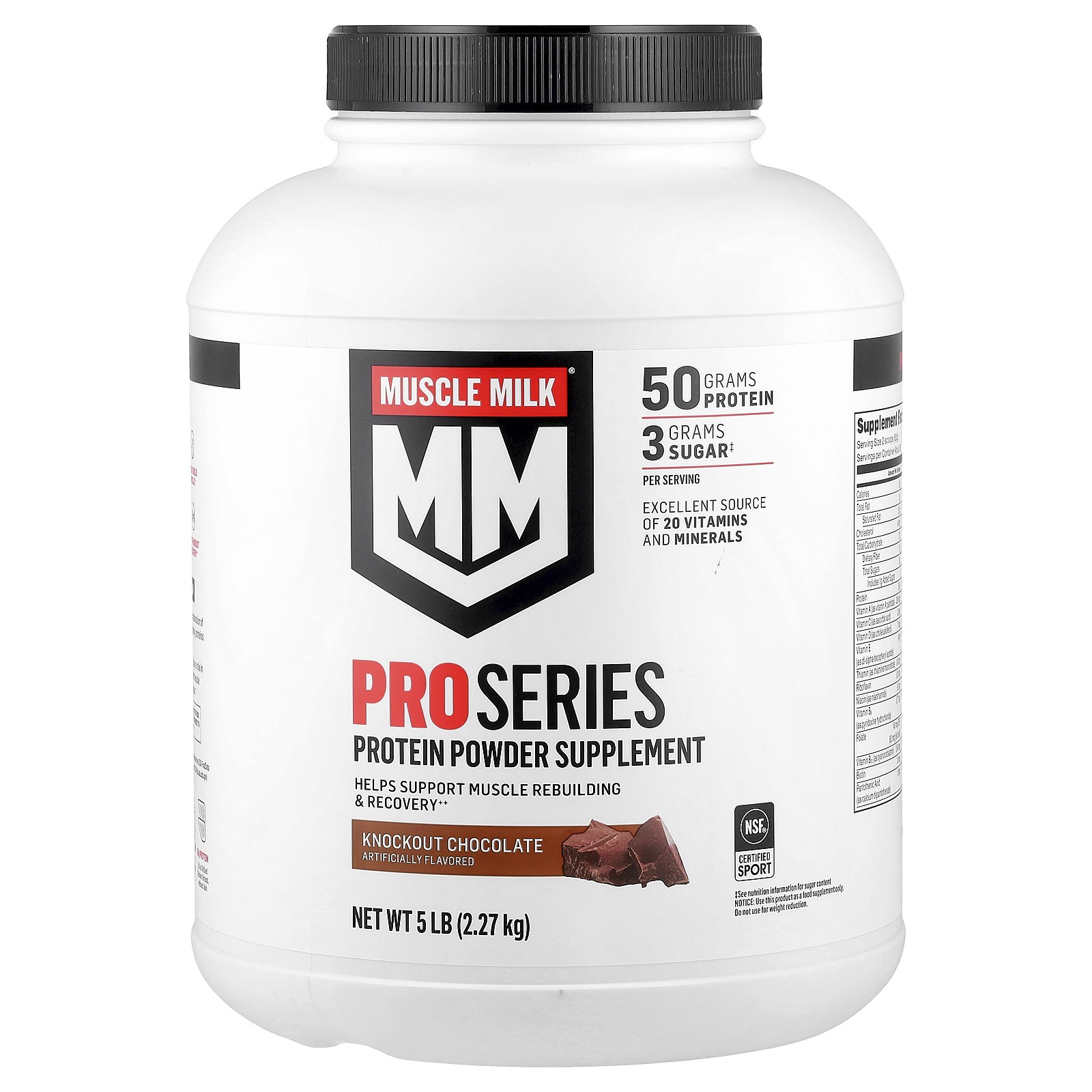 Pro Series, Protein Powder, Knockout Chocolate, 5 lb (2.27 kg)