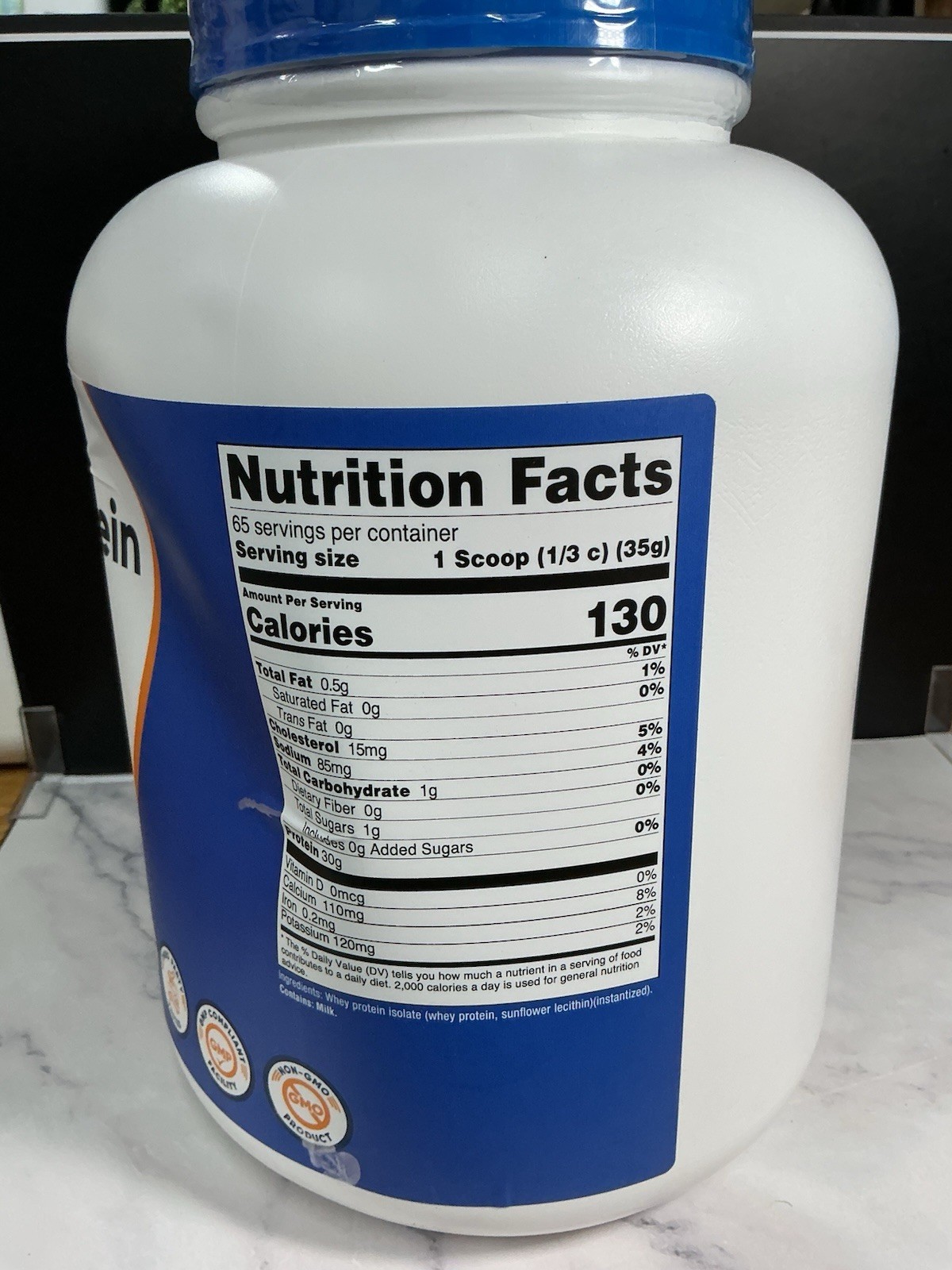 Nutricost Whey Protein Isolate (Unflavored) 5LBS – Protein Powder