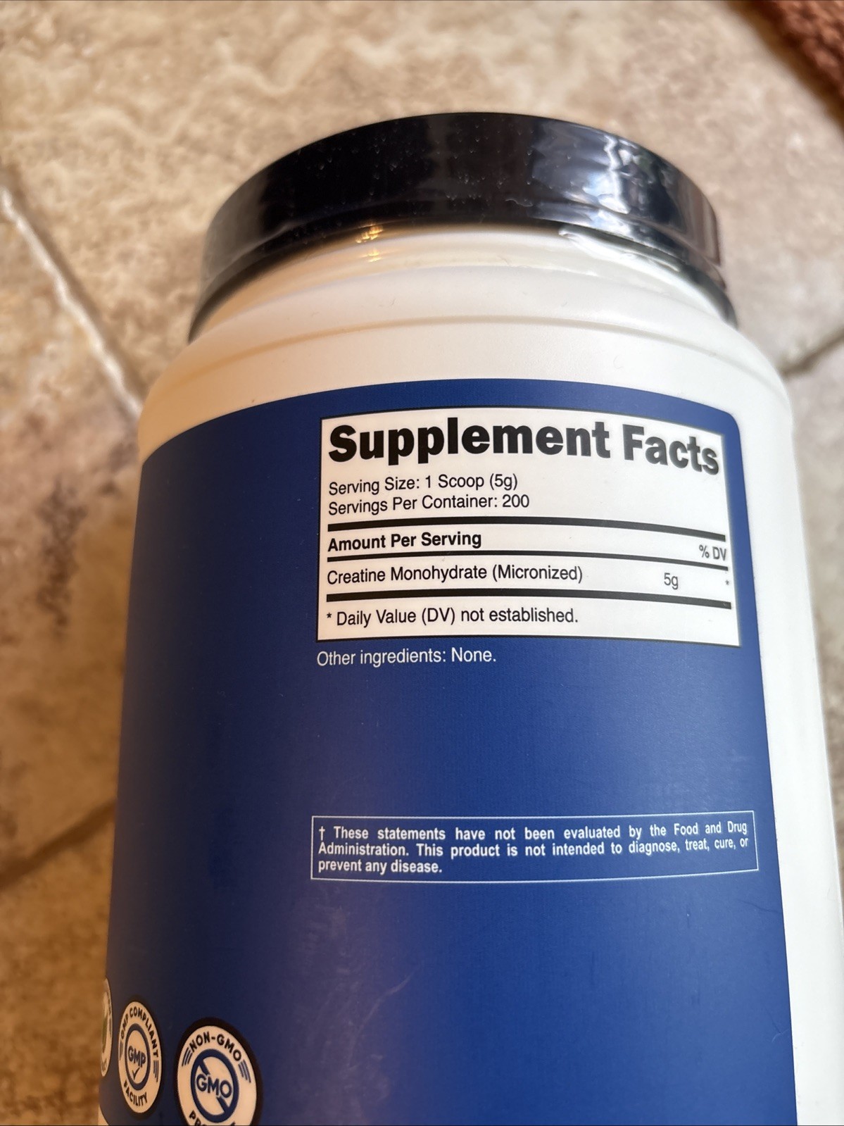 creatine monohydrate powder 2.2 lb Nutricost 200 Servings