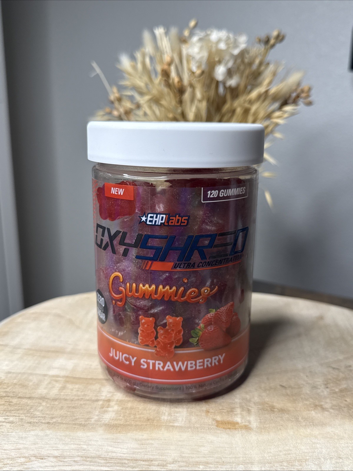 EHP Labs OxyShred Gummies – Pre Workout Gummies & Energy Chews with 100mg Caf…