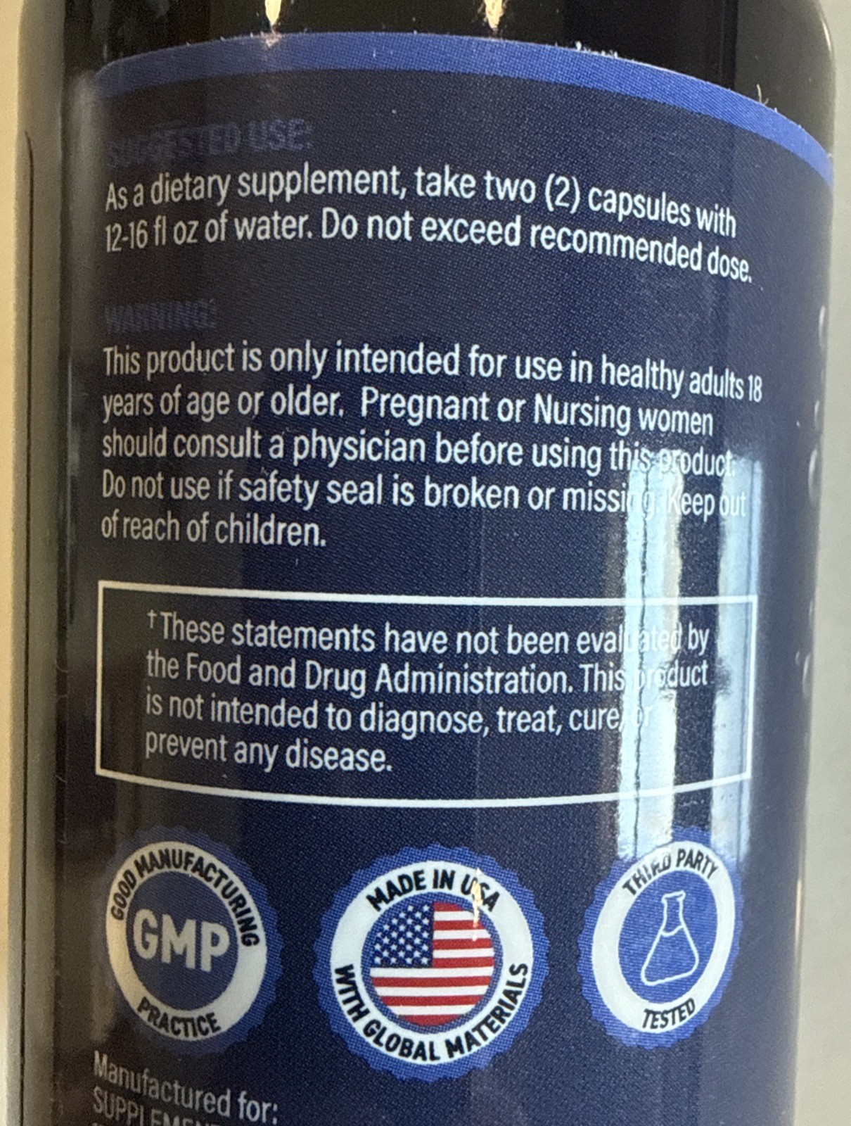 Supplements 4 Warriors Nitric Oxide Booster Supports Circulation 60 Capsules
