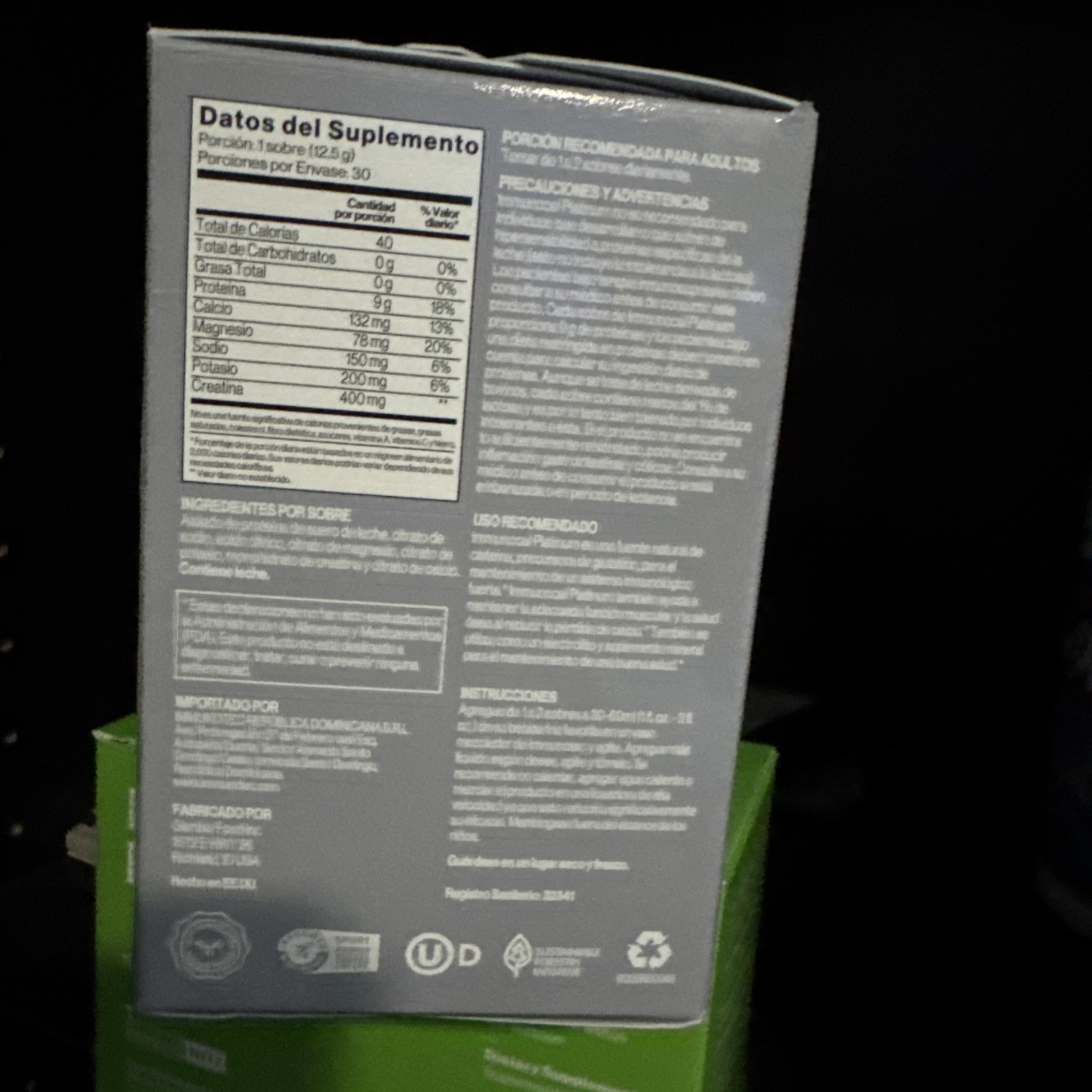 Immunocal PLATINUM, Helps Maintain Immune System 30 pouches.
