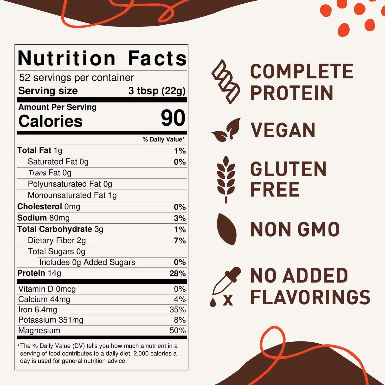 hemplete Organic Vegan Hemp Heart Protein Powder Plant-Based Chocolate Powder…
