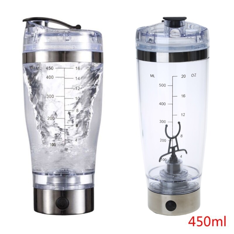 USB Rechargeable Electric Mixing Cup Portable Protein Powder Shaker Bottle Mixer