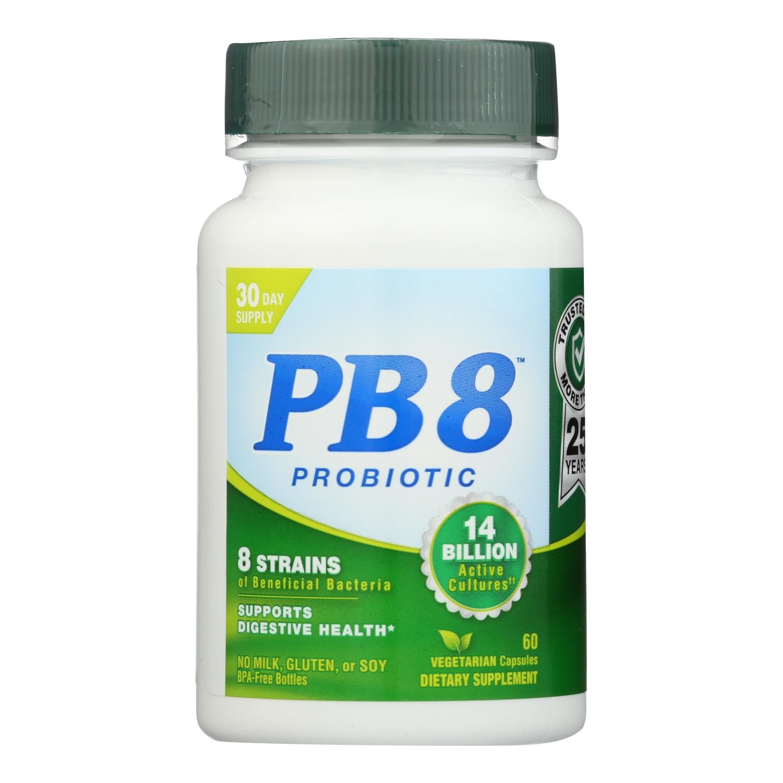Nutrition Now PB 8 Pro-biotic Acidophilus Capsules, Vegetarian, 60 Caps