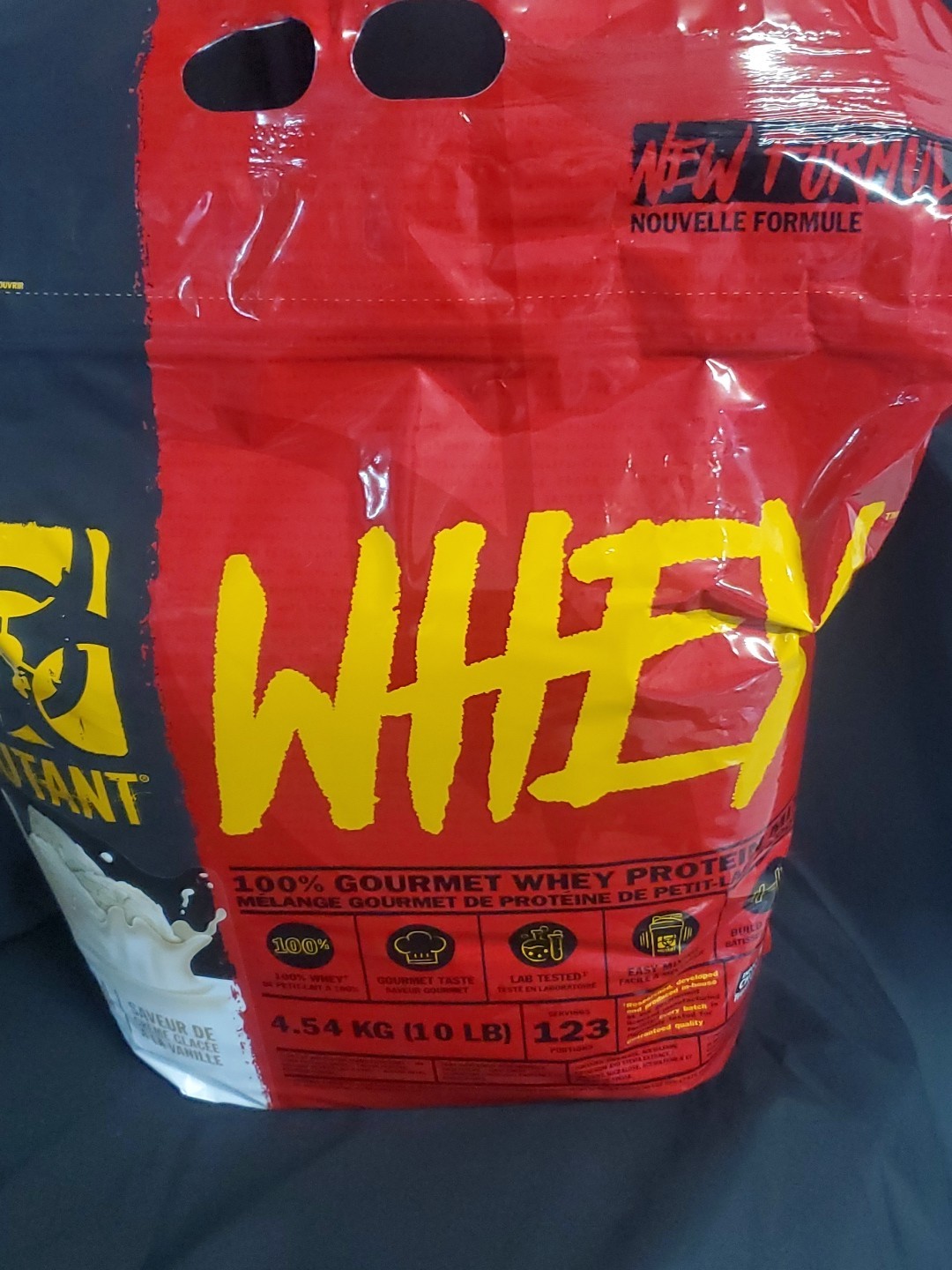 MUTANT WHEY 100% Gourmet Whey Protein Mix Vanilla Ice Crean 10Lb Exp.09/2026