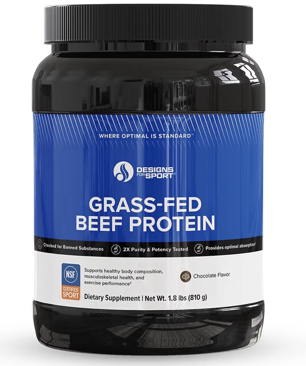 DFS Beef Protein Powder – NSF Certified for Sport Hydrolyzed Protein, Chocolate