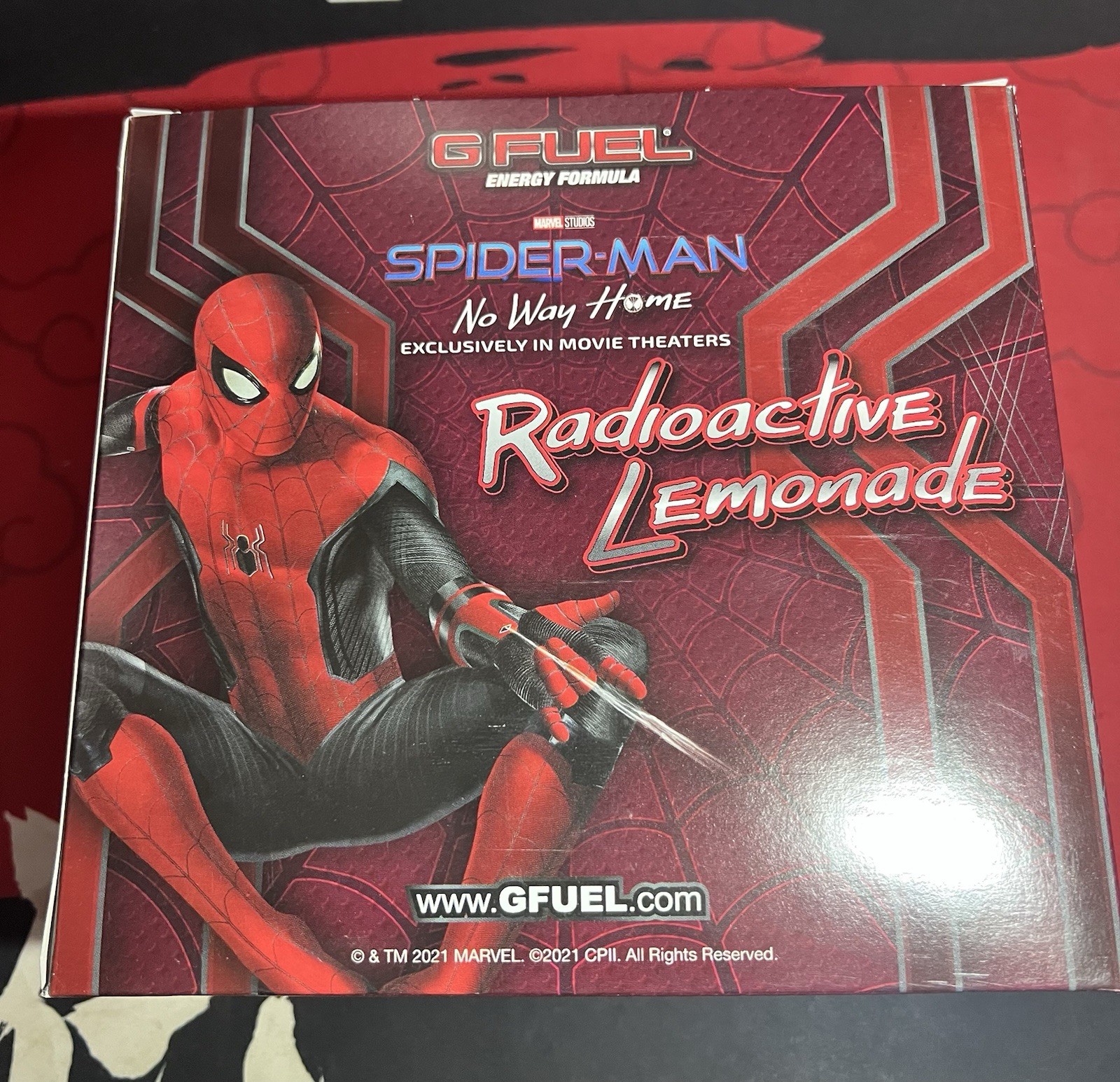 Gfuel Spiderman No Way Home collectors box (shaker, EMPTY TUB)