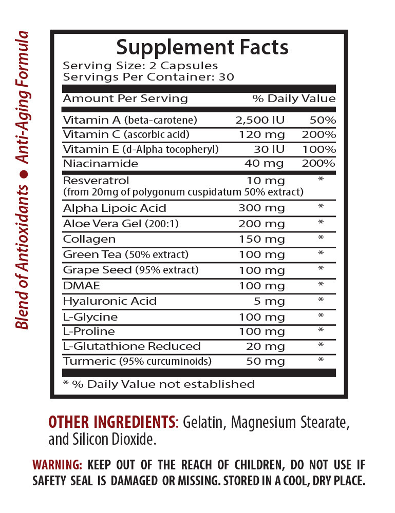 Immune essentials – ANTI WRINKLE – GRAVIOLA 2B COMBO – coenzyme minerals