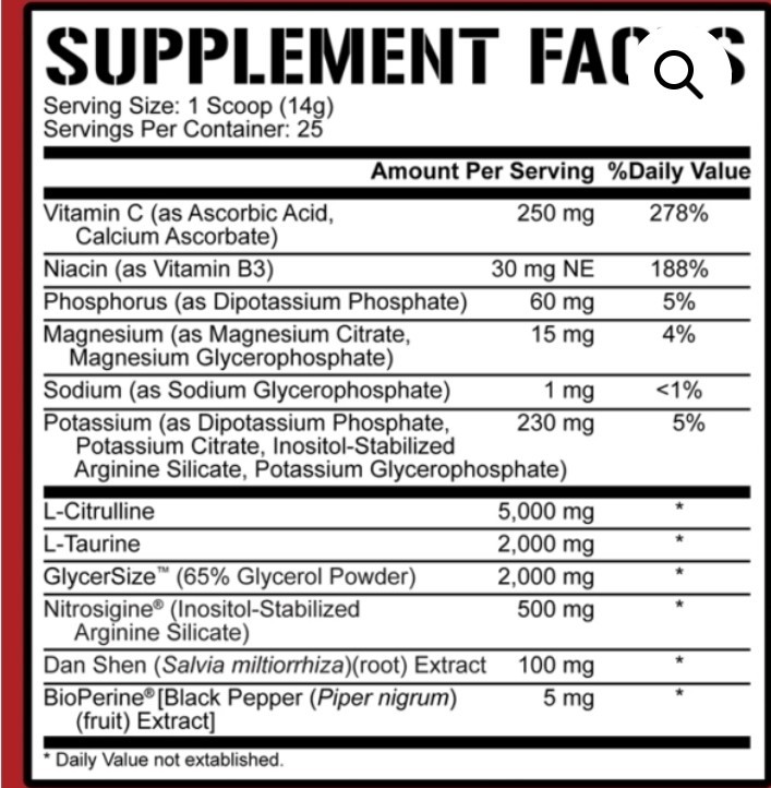 5% Nutrition FAF Nitric Oxide Booster, Extreme Muscle Pumps & Vascularity….229