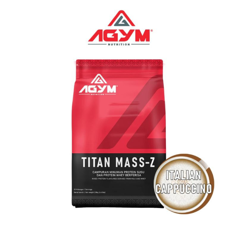 2X AGYM Nutrition TITAN MASS-Z Sport Nutrition Weight Mass Gainer 2kg -DHL