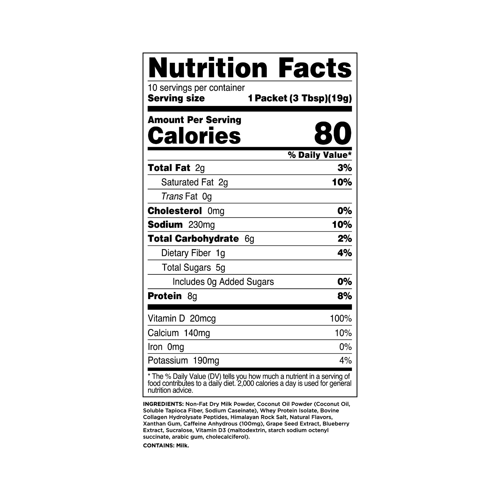 Perk Energy Sugar Cookie Flavored Drink Powder (10 Servings)