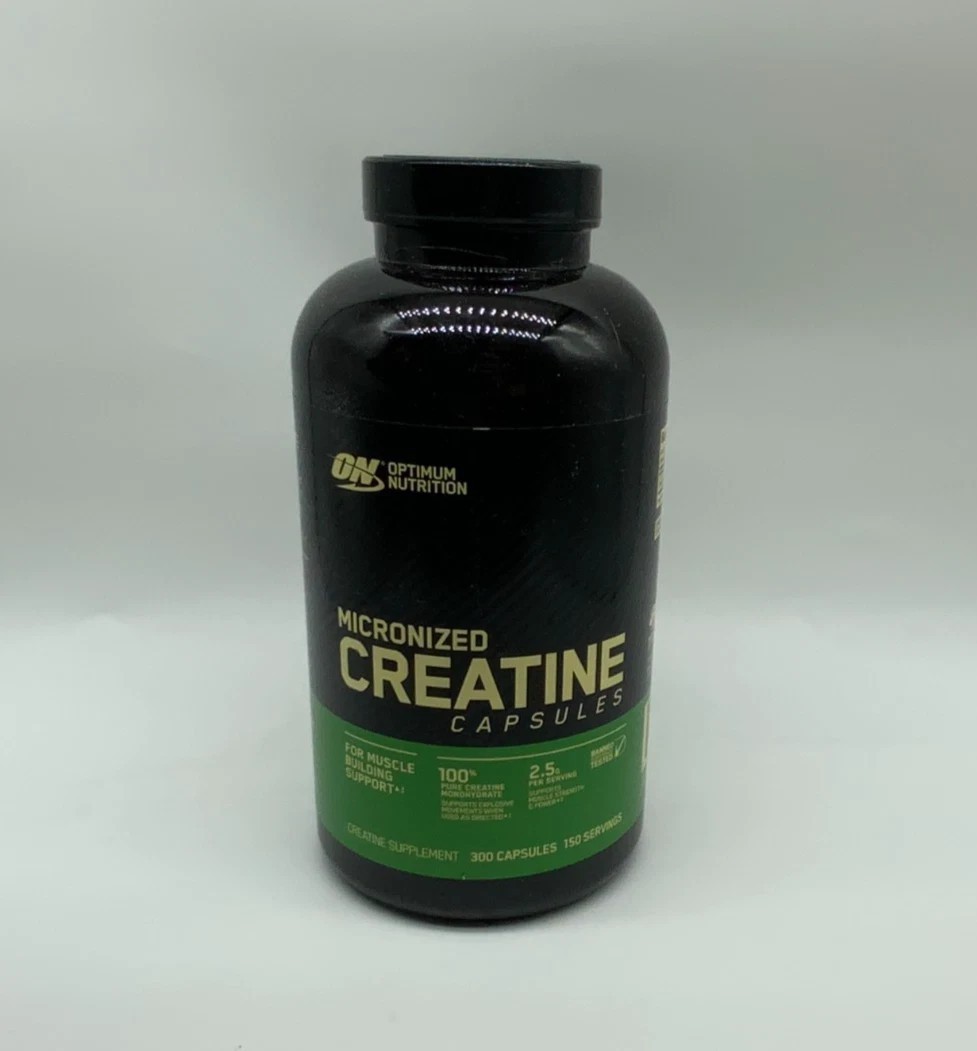 Optimum Nutrition Creatine Monohydrate 300 Caps 2500mg Micronized Pure