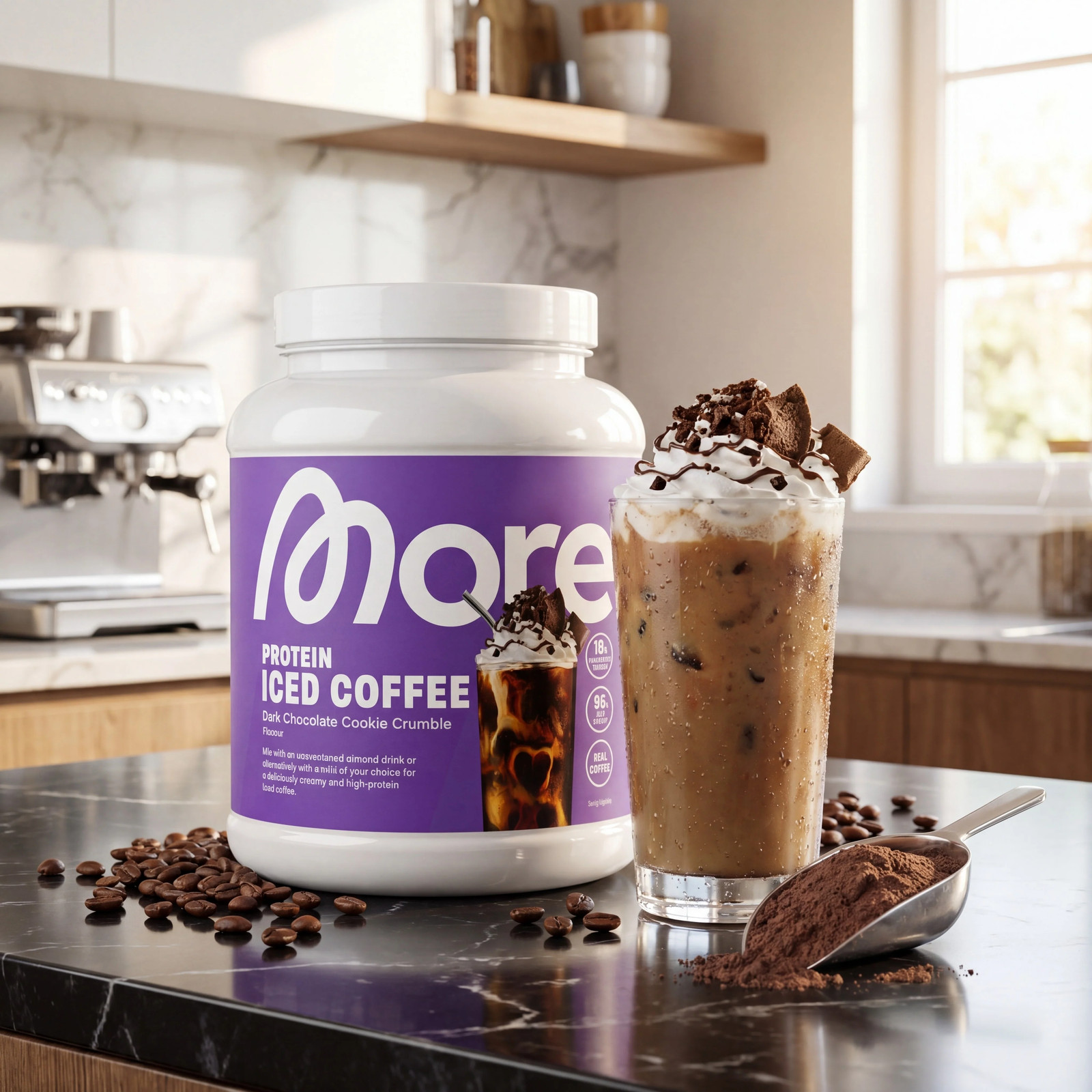 More Nutrition Protein Iced Coffee – 14 Varieties | 500g / 2kg | NEW & BOXED