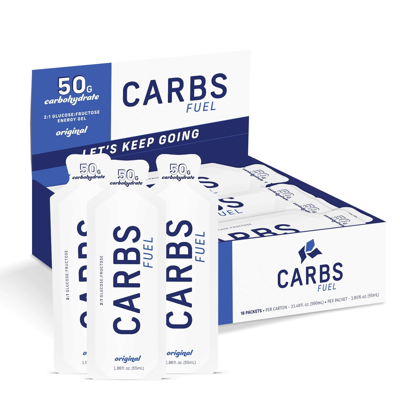 Original 50g Energy Gel – 50g Carbs Per Gel – No Preservatives, No Gelling Ag…