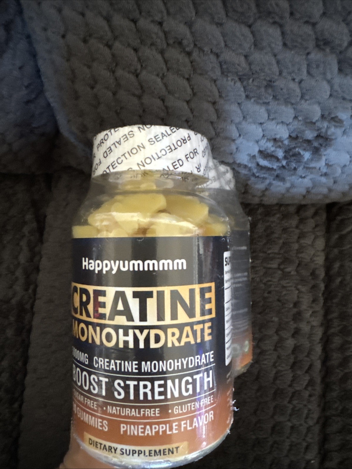2x Creatine Monohydrate Gummies 5000mg Sugar Free Pineapple 180 Total EXP:10/26