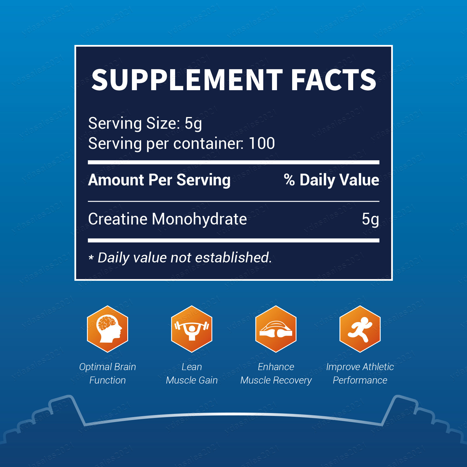 500g/1kg Non-GMO Micronized Creatine Monohydrate Powder Unflavored VeganFriendly