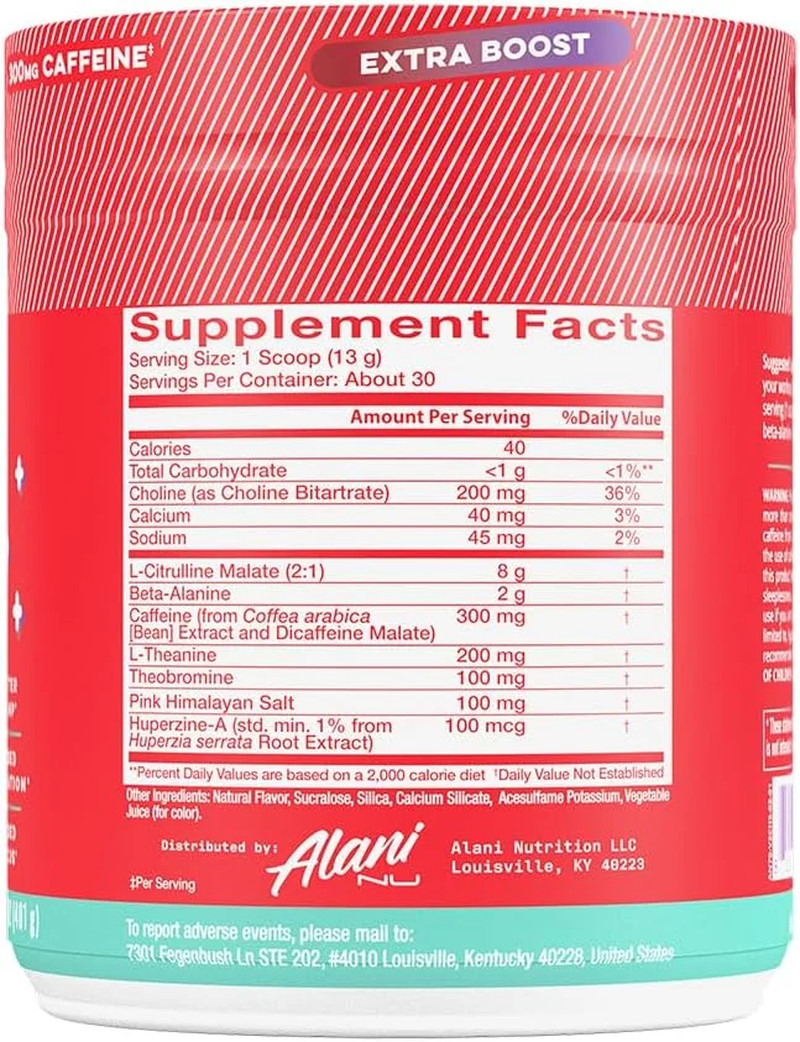 Pre-Workout+ Powder, Cherry Slush, 30 Servings, 300Mg Caffeine
