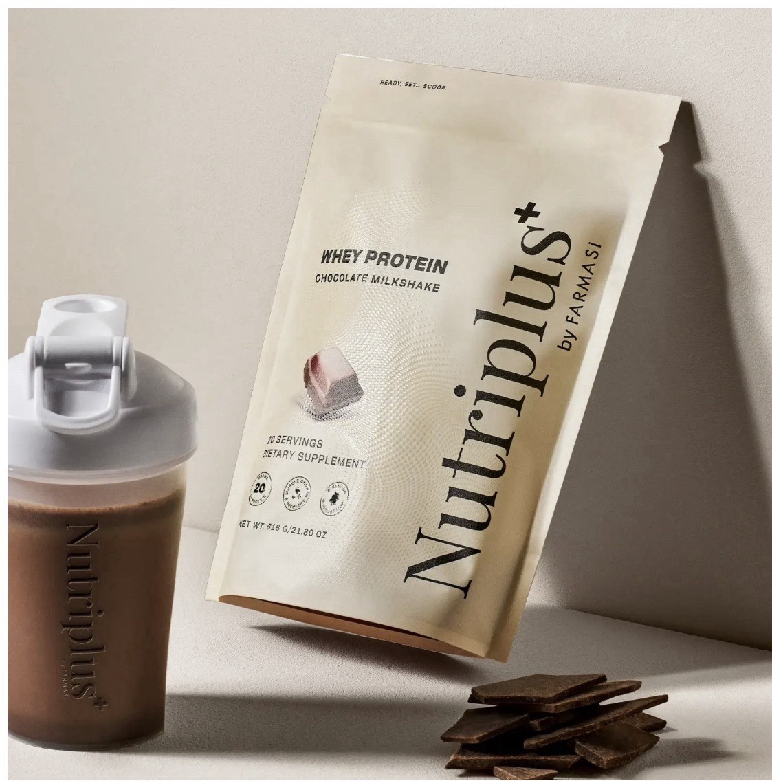 Nutriplus+ Whey Protein – Chocolate Milkshake. FREE SHIPPING