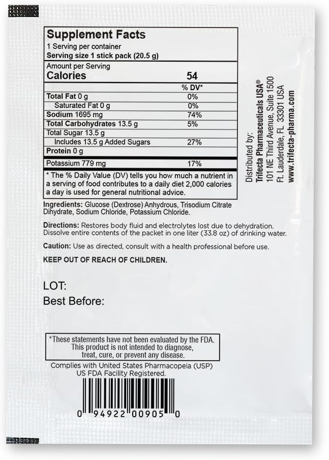 TRIORAL Electrolyte Powder Oral Rehydration Salts – Supports Hydration