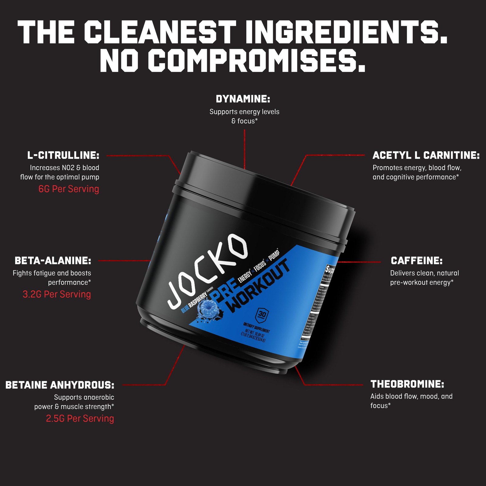 Jocko Fuel Ultimate Pre Workout Powder – Pre-Workout 1.14 Pound (Pack of 1)
