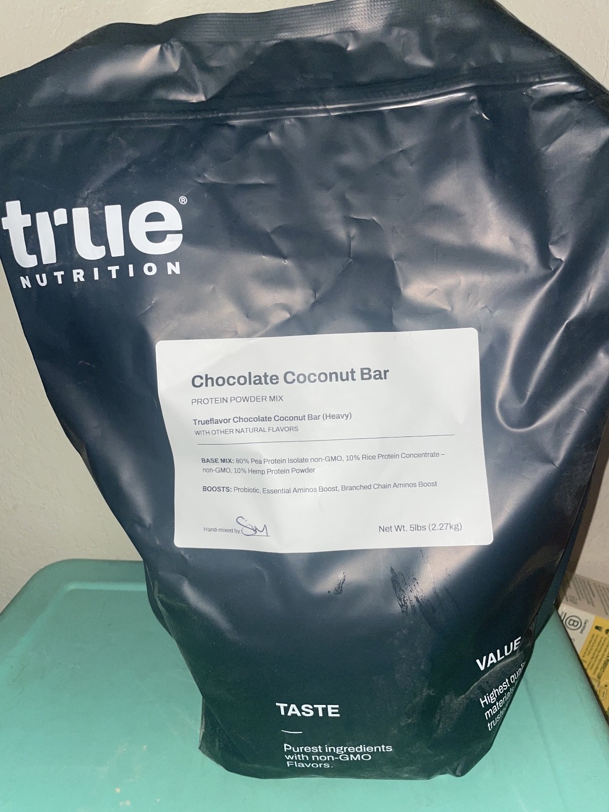 True Nutrition Vegan Protein Powder- Flavor: Chocolate Coconut Bar