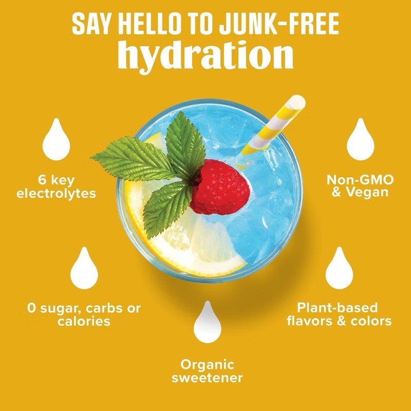 Daily Hydration Electrolyte Stick Packs – Lemonade – 1.8oz/14ct