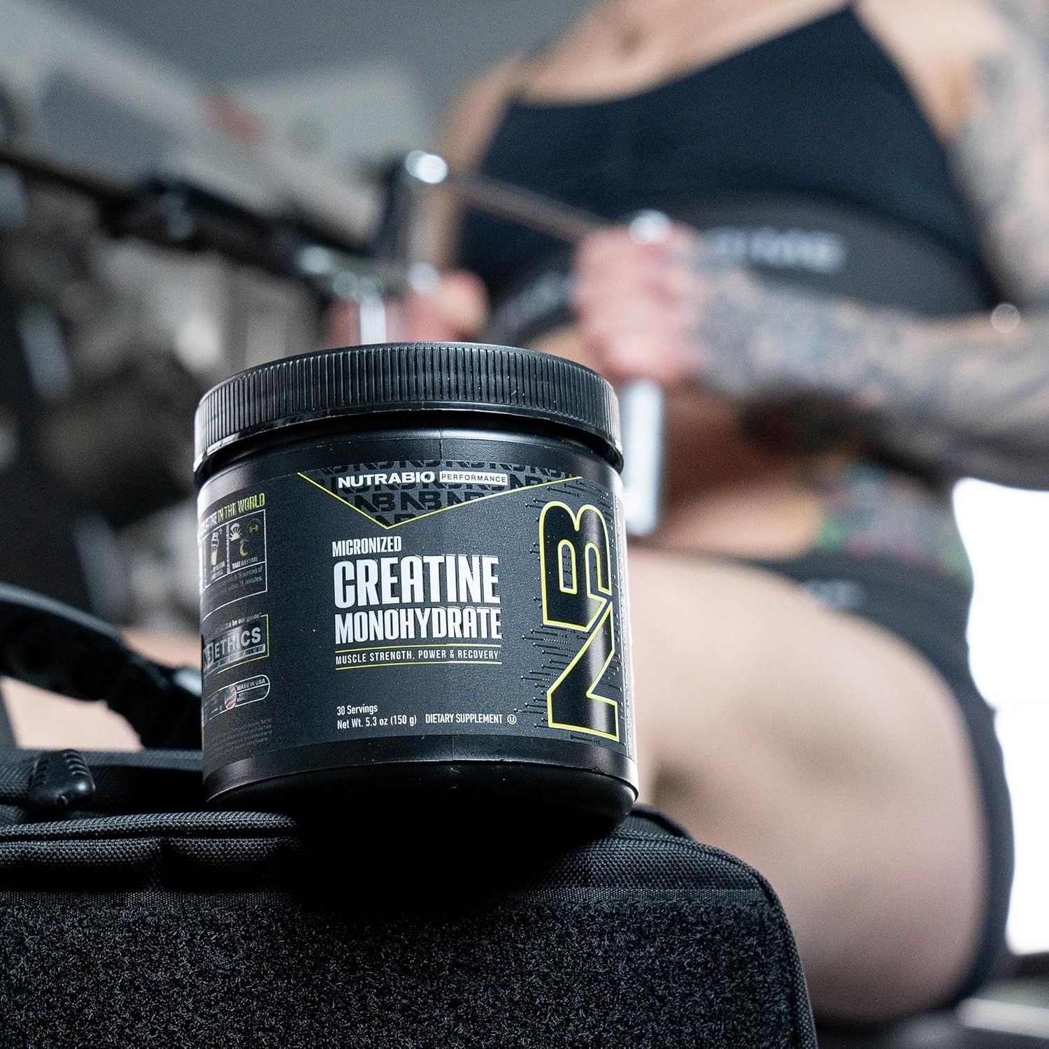 NUTRABIO CREATINE MONOHYDRATE POWDER Micronized Muscle Strength Power 150 Grams