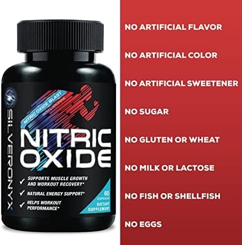 Oxido Nitrico y L-arginina Extra Fuerte Para Aumentar La Energia Muscular 60 Ct