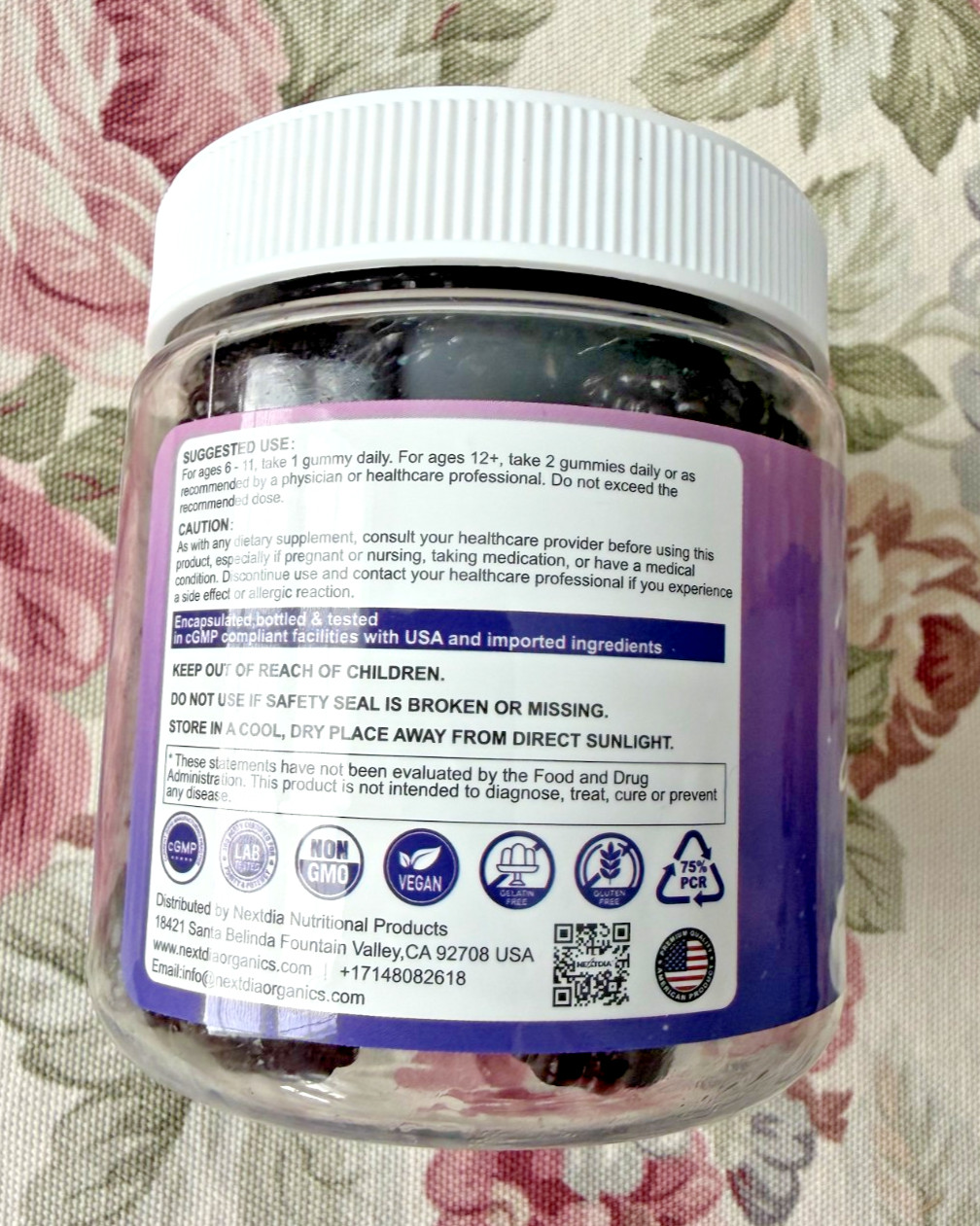 NextDia Magnesium Glycinate Gummies for Teens & Kids | High Absorption Chelated