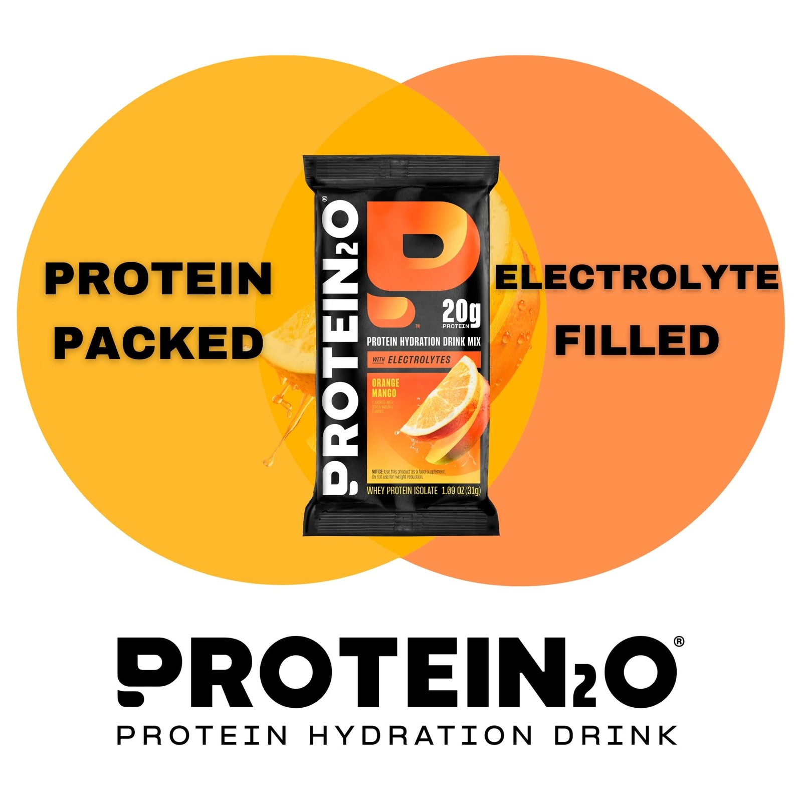 Protein2O 20G Whey Protein Isolate Clear Protein Powder 370Mg Of Electrolytes