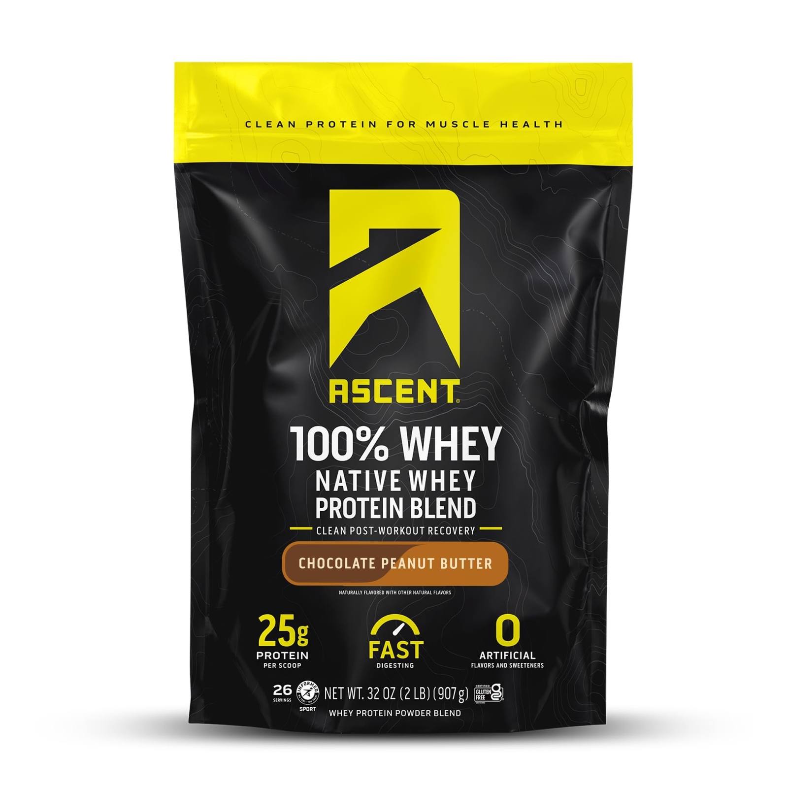 Native Whey Protein Powder Isolate Blend 2 LB Chocolate Peanut Butter 25g Pro…