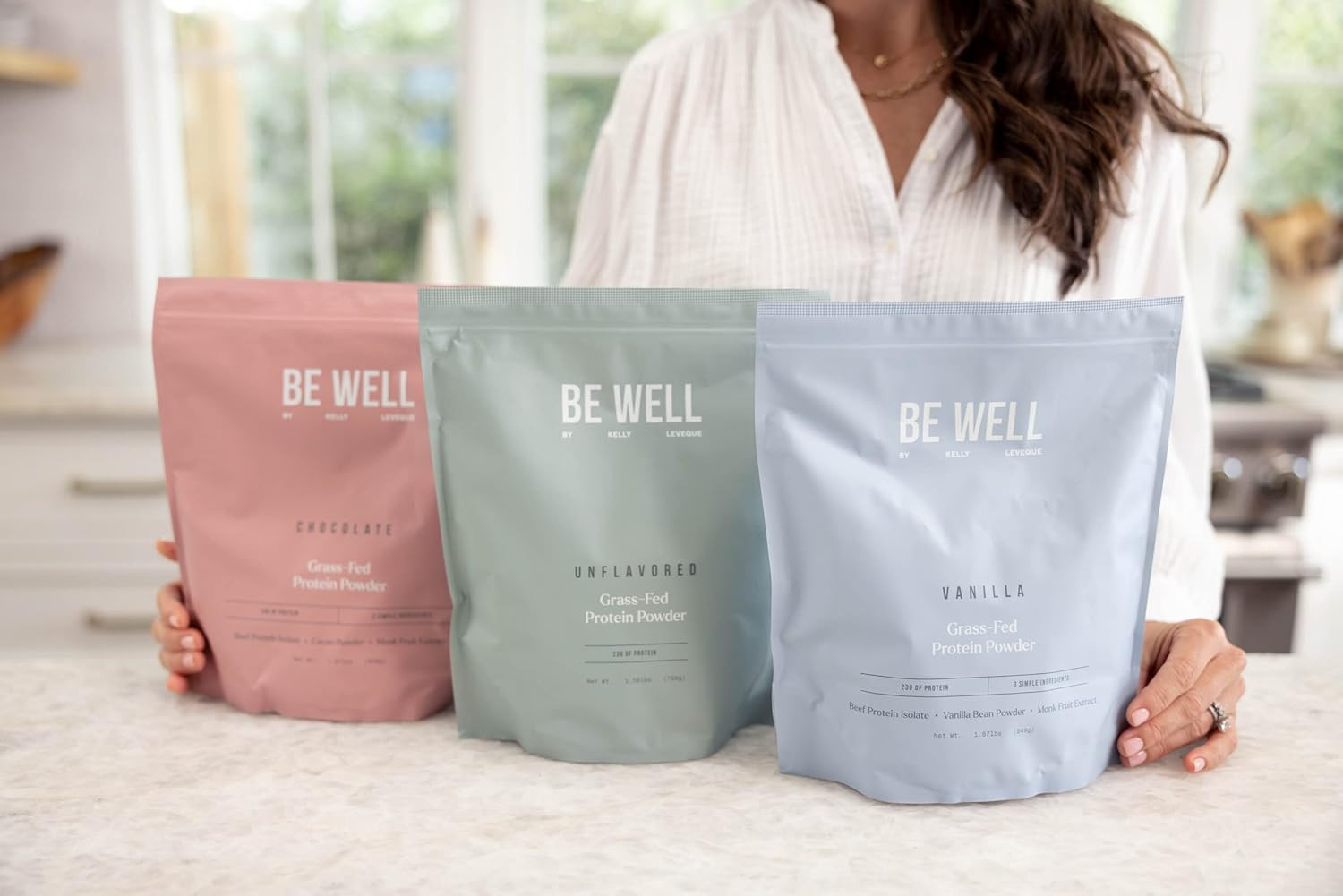 Be Well by Kelly Unflavored Grass-Fed Beef Protein Powder, 23G of Protein & Zero