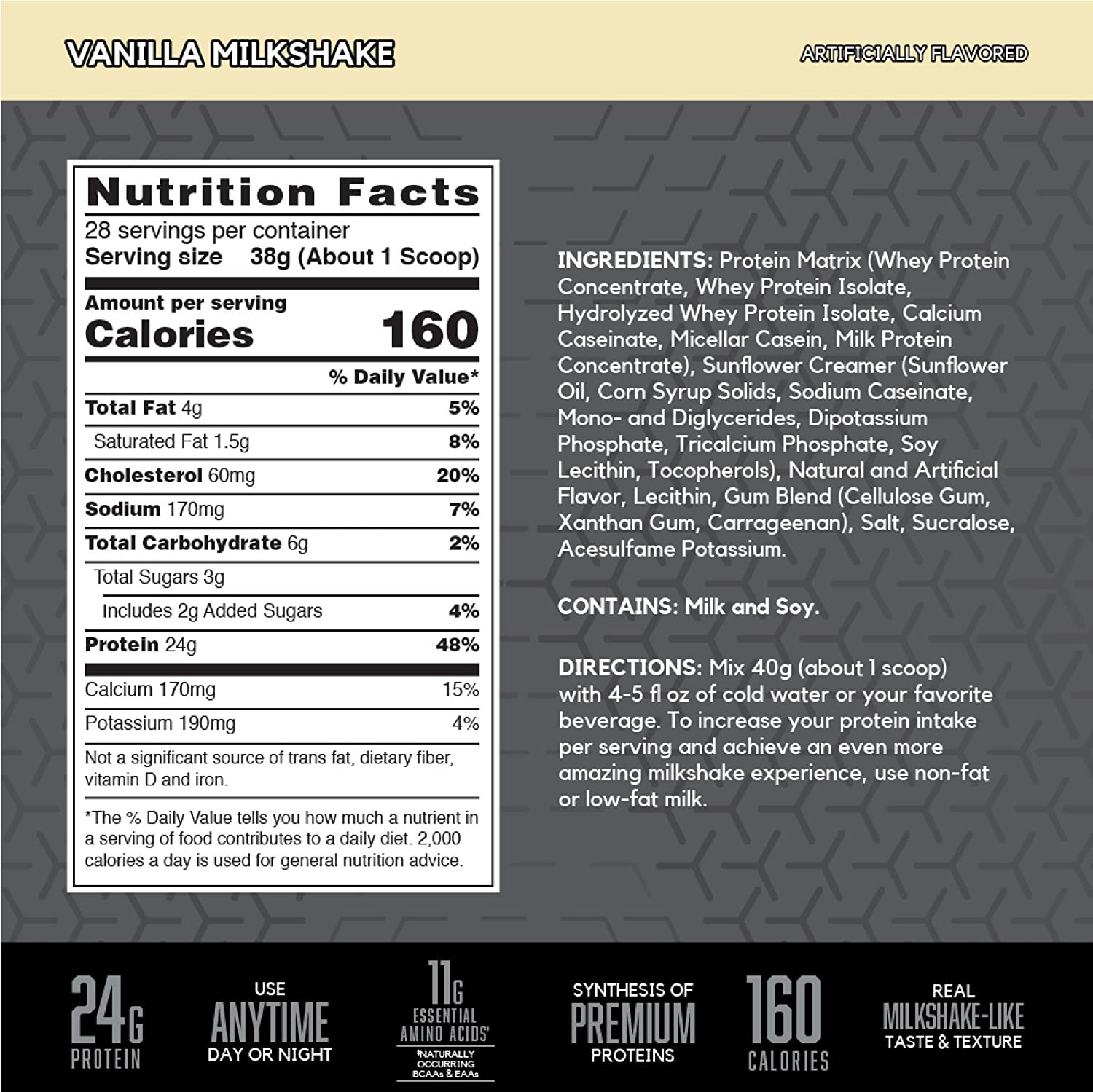 SYNTHA-6 EDGE Protein Powder, Vanilla Flavored Powder with Hydrolyzed Whey, Mice