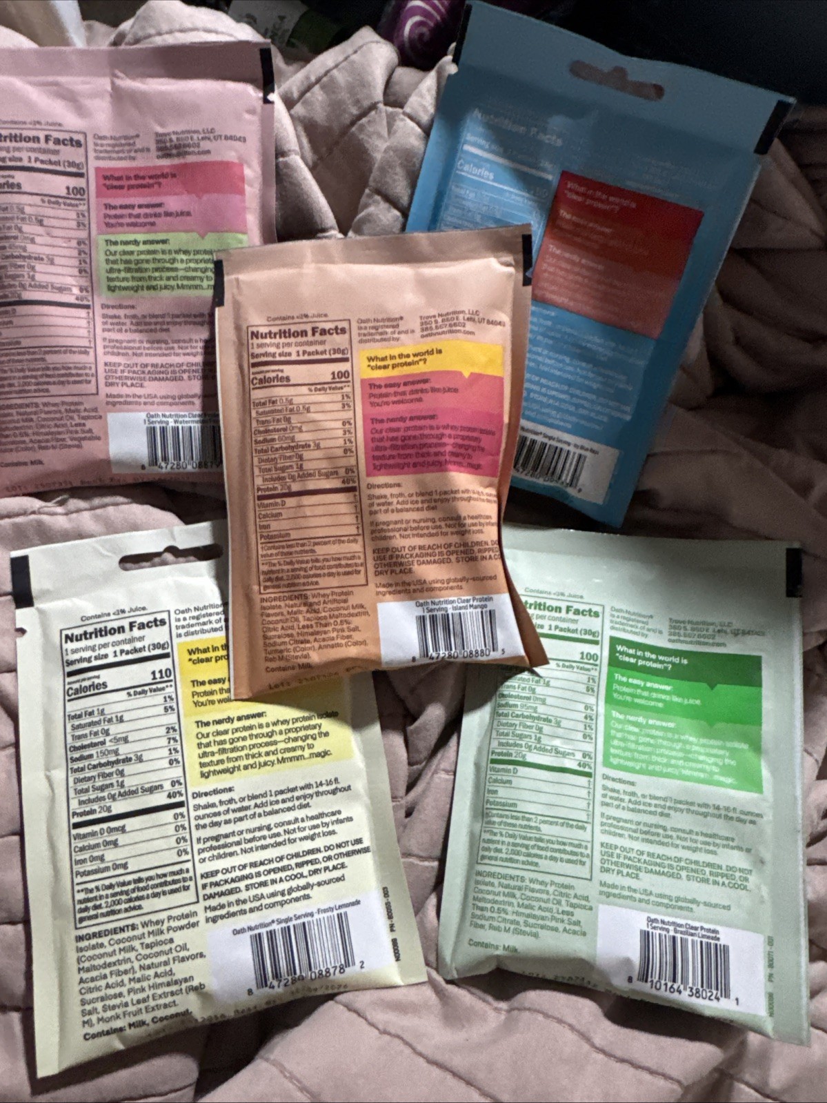 Oath Nutrition Clear Whey Protein – Variety Pack 5 Count