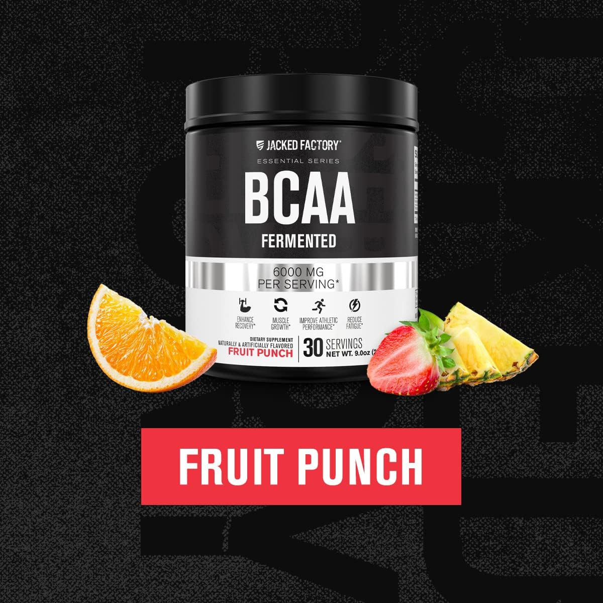 BCAA Powder (Fermented) – 6G Branched Chain Essential Amino Acid Supplement for