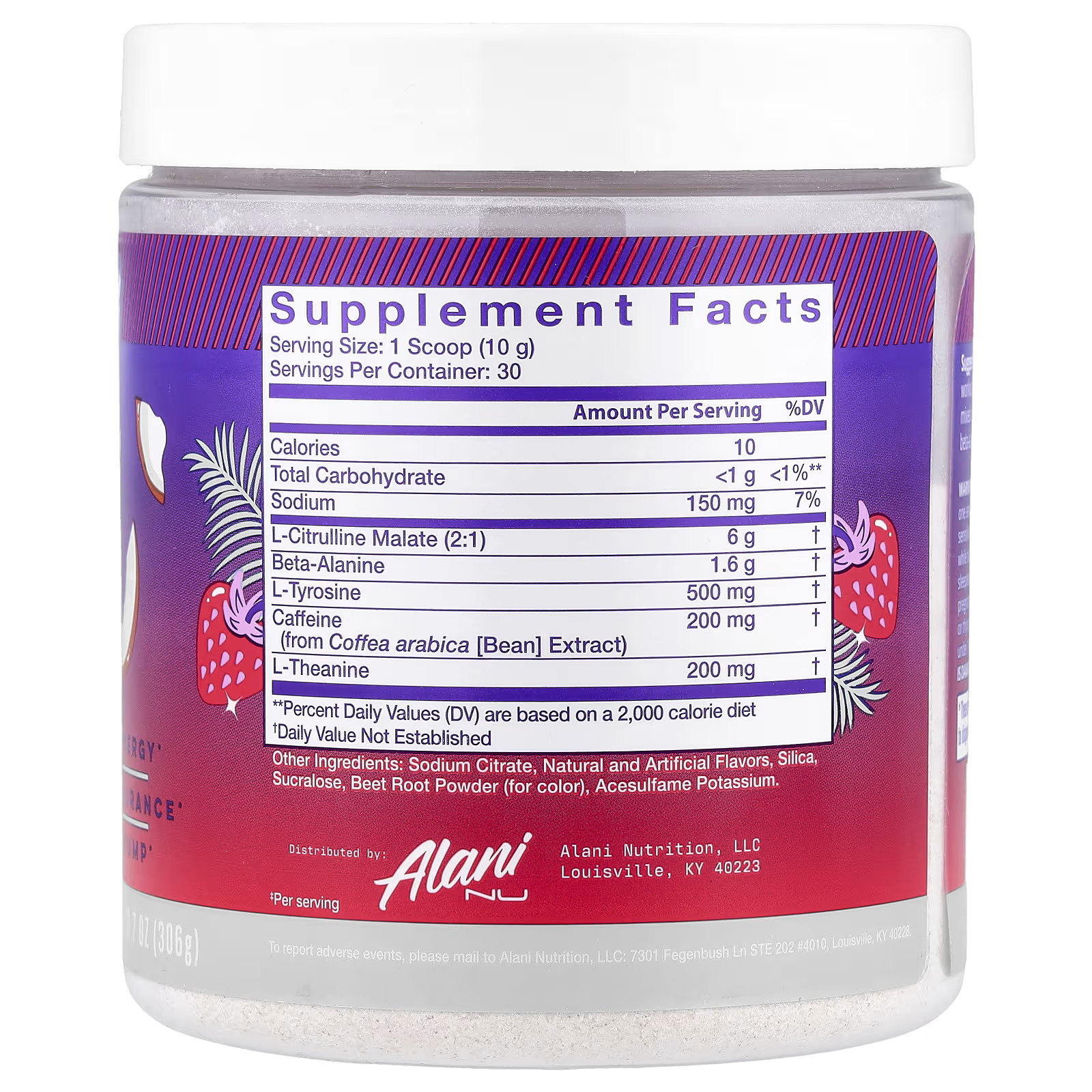 2 X Alani Nu, Pre-Workout, Hawaiian Shaved Ice, 10.7 oz (306 g)