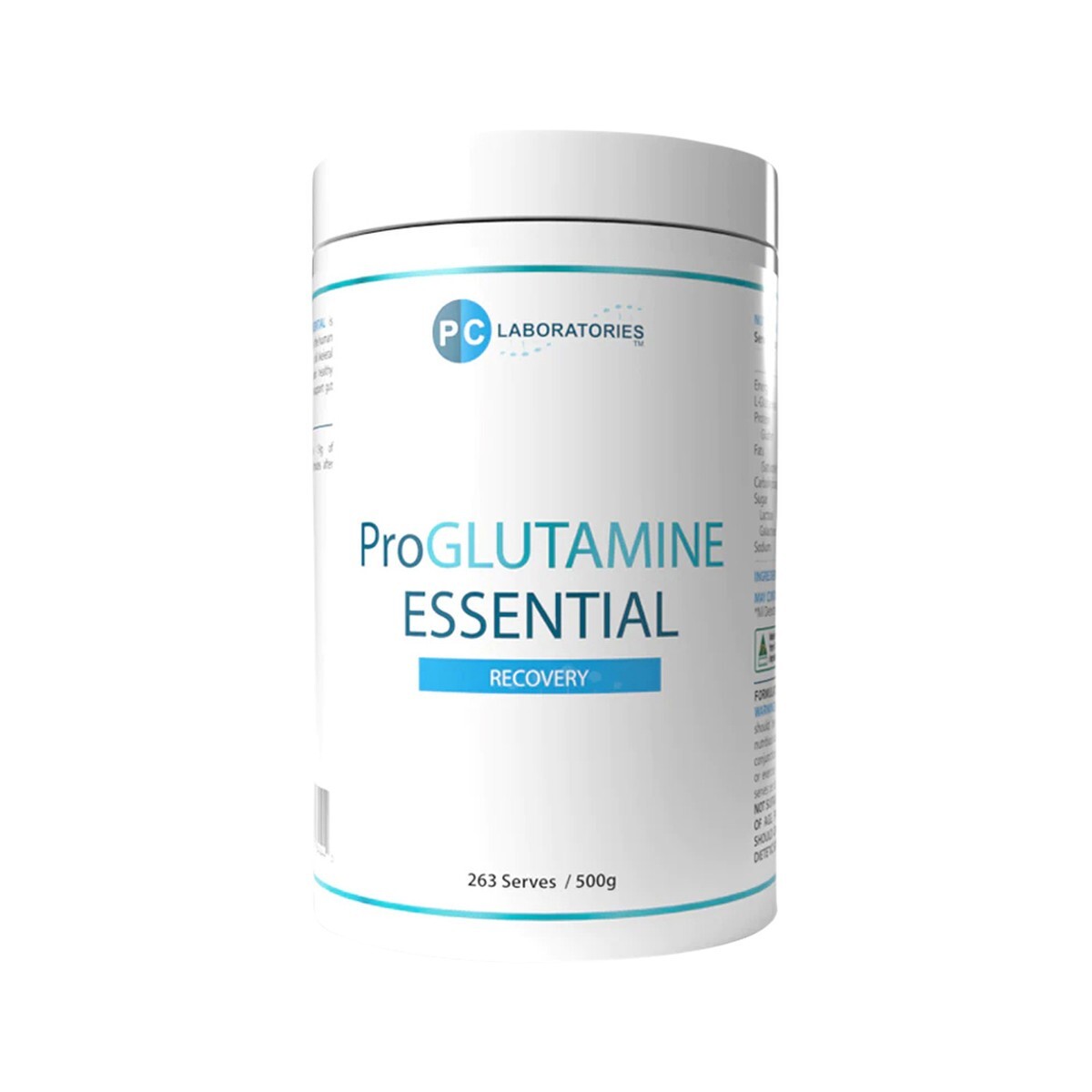New PC Laboratories ProGlutamine Essential Recovery 500g Pro Glutamine