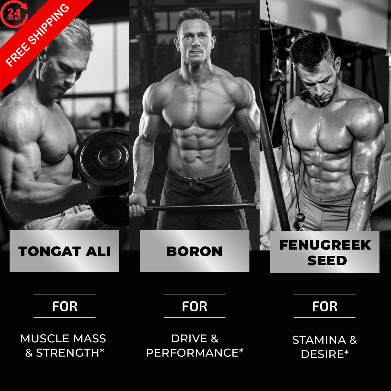 Testosterone Supplement for Men Muscle Growth, 60 Count (Pack of 1)